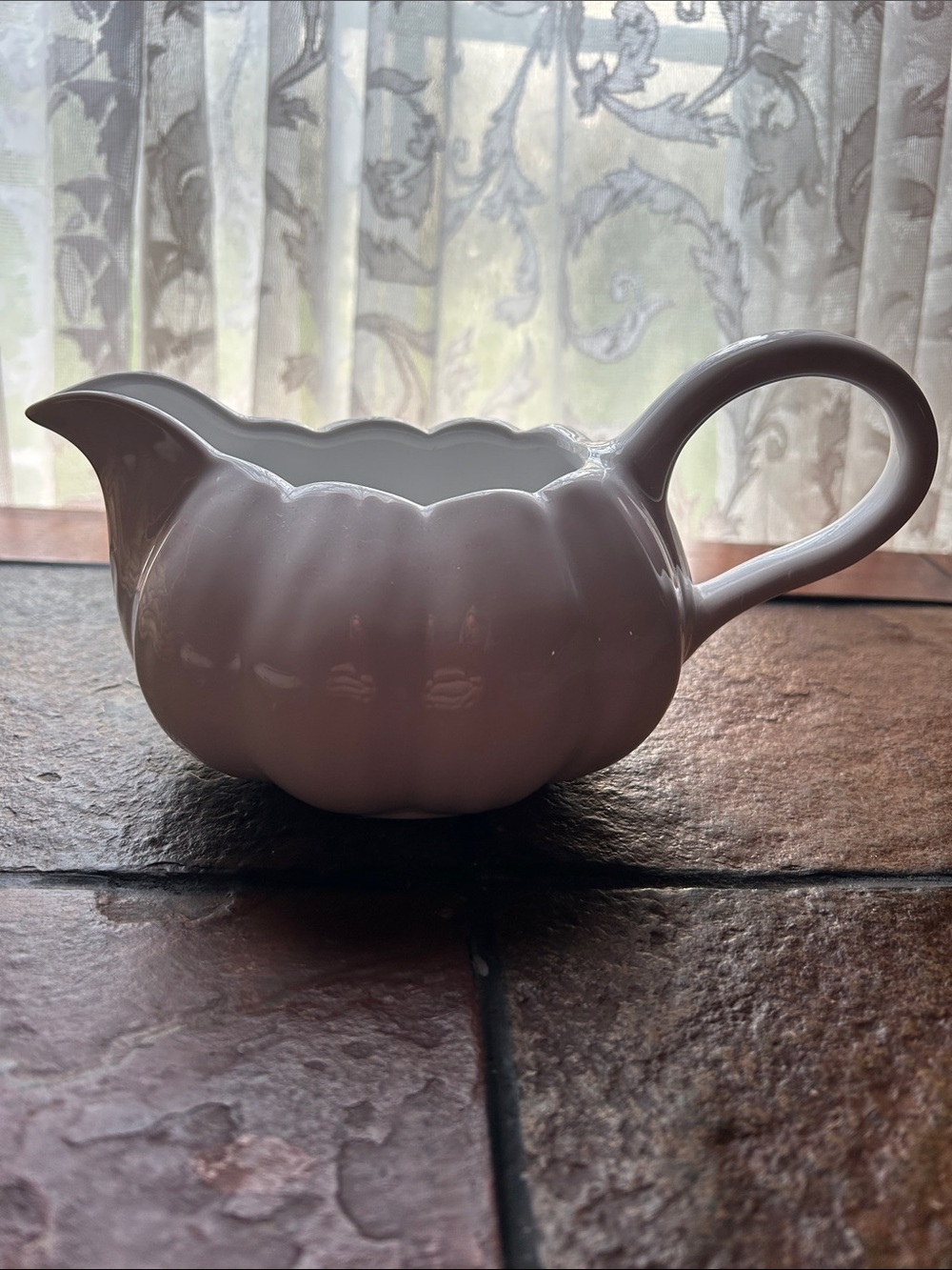 Modern Southern Home 7 Inches Classic White PUMPKIN gravy boat - Home Art